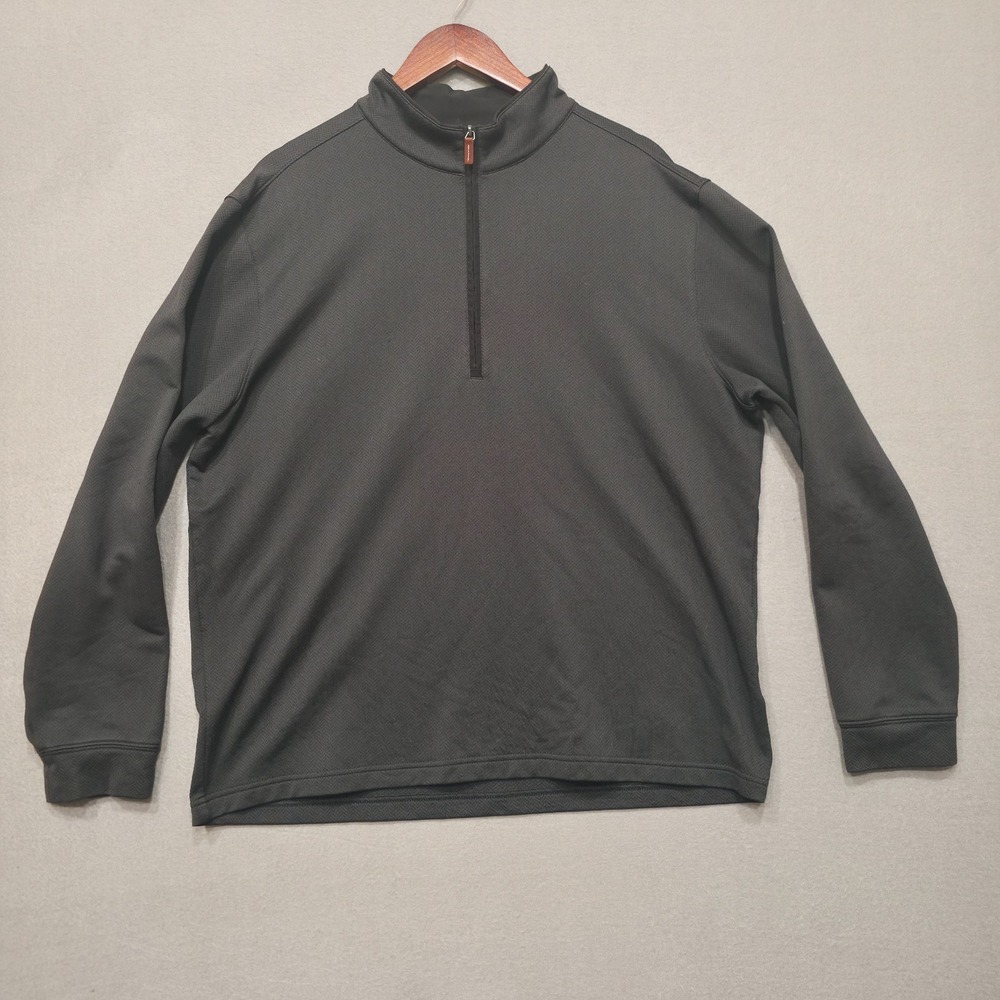 Walter Hagen Men's 11 Majors Black Long‎ Sleeve Quarter Zip Pullover Jacket Sz L